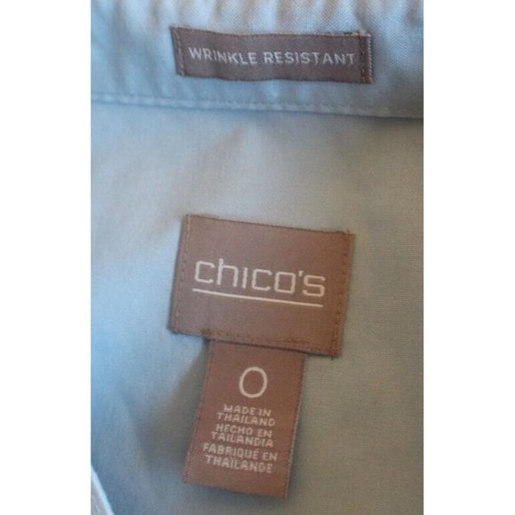 Chicos Womens Button Up Shirt Size 0 - Picture 4 of 4